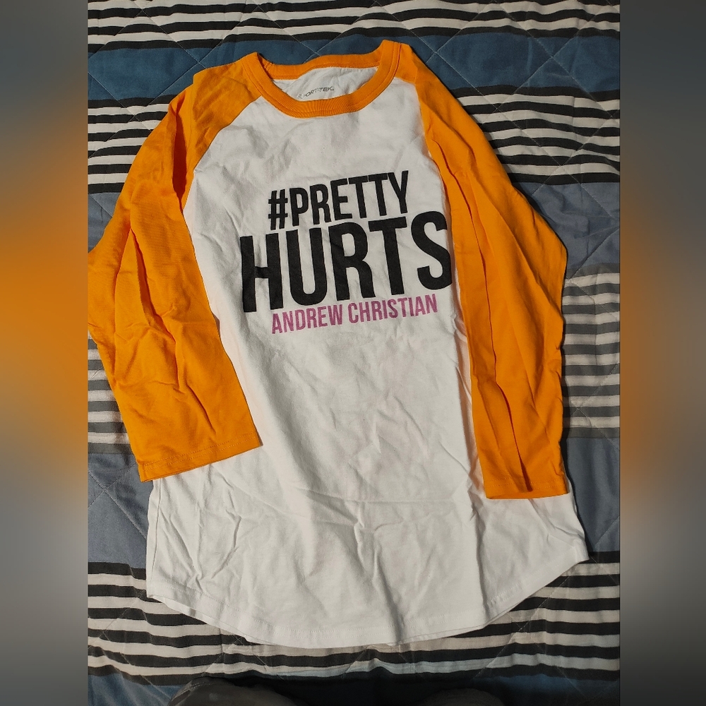 Sport-Tek "Pretty Hurts" 3/4 Sleeve T-Shirt Size Small